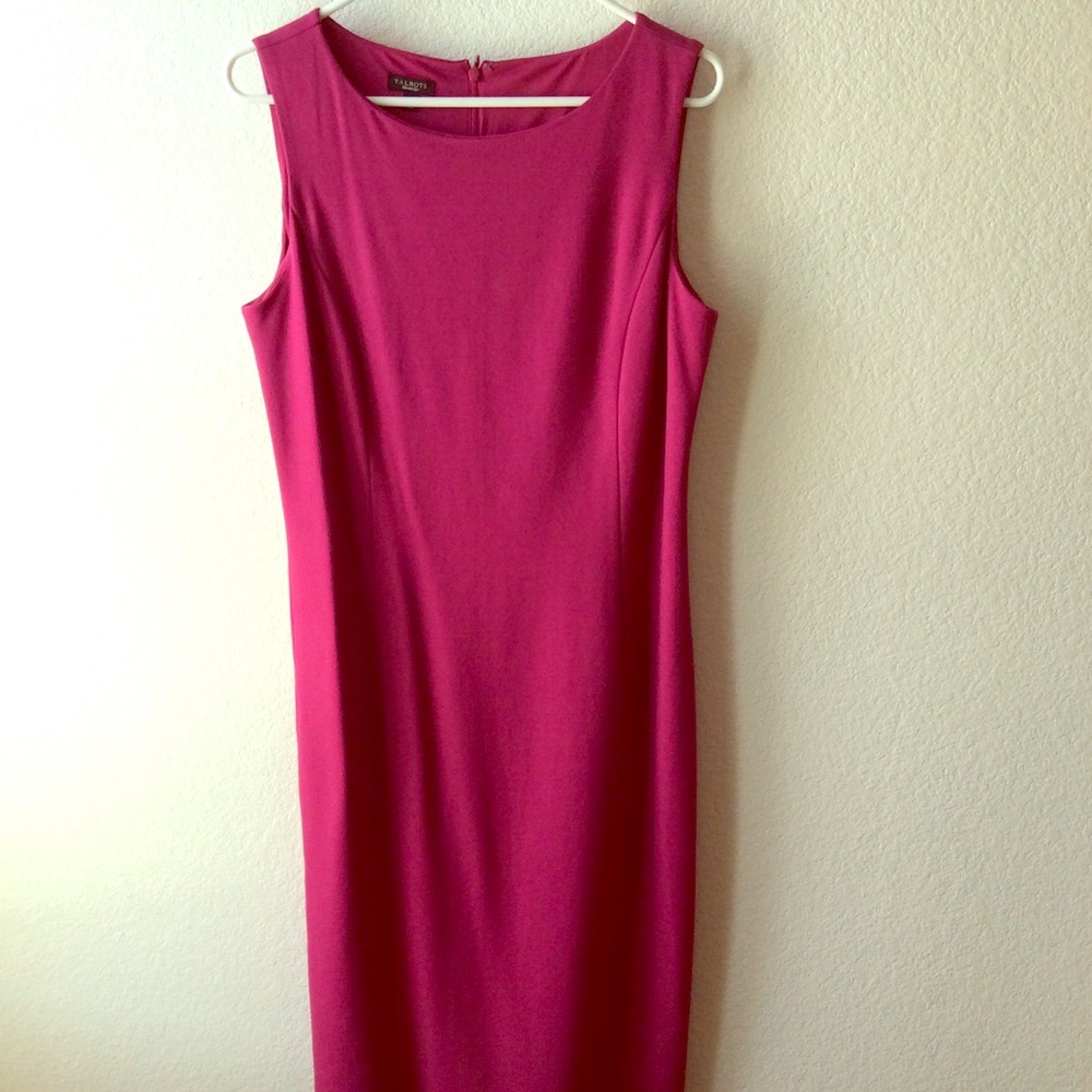 Talbots Fuschia Career Dress Sz S #183